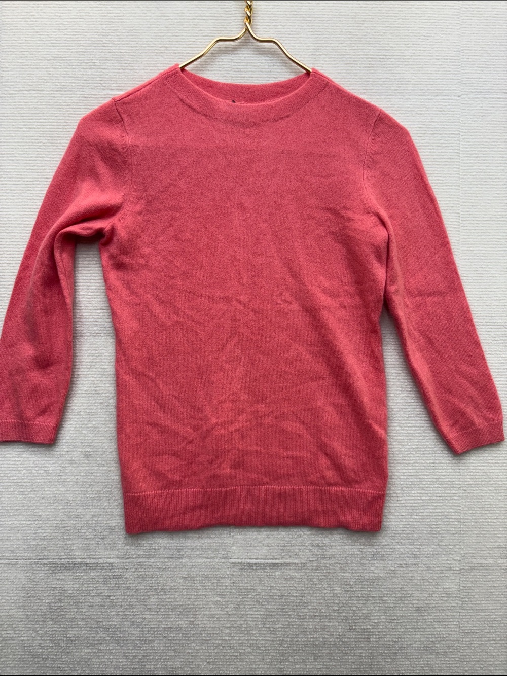 Talbots | XS cashmere Classic Crewneck Women’s Sweater in Coral Pink
